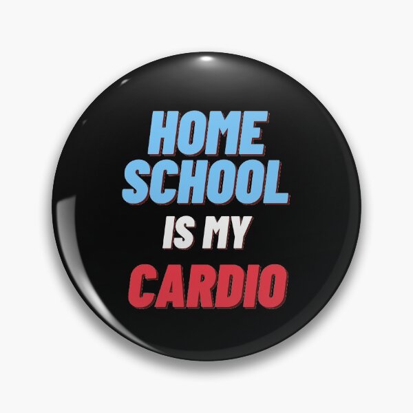 Item preview, Home School Is My Cardio In Blue and Red designed and sold by Indra Agrawal.