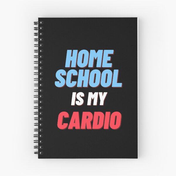 Item preview, Home School Is My Cardio In Blue and Red designed and sold by Indra Agrawal.