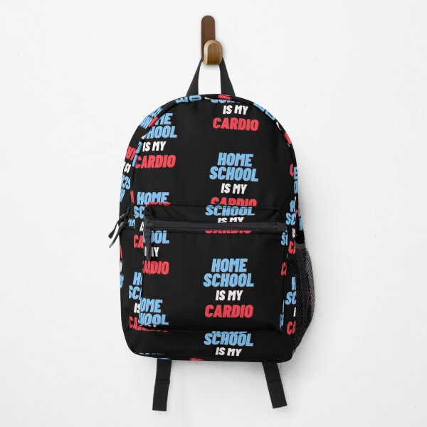 Item preview, Home School Is My Cardio In Blue and Red designed and sold by Indra Agrawal.