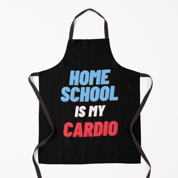 Item preview, Home School Is My Cardio In Blue and Red designed and sold by Indra Agrawal.