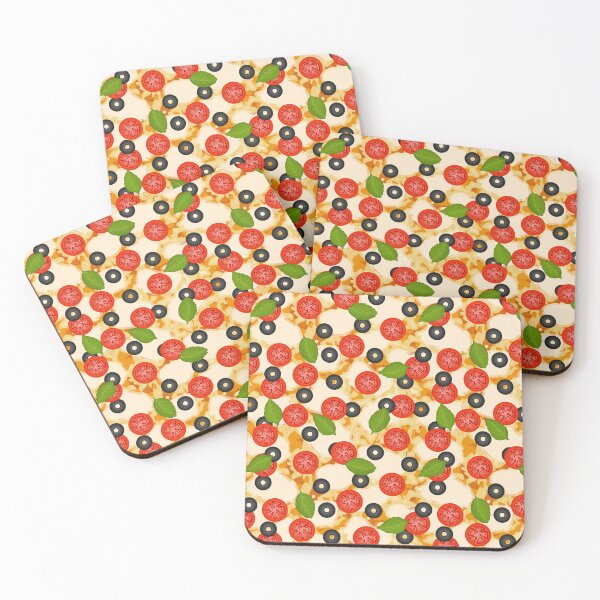 Item preview, Pepperoni Cheese Pizza Pie Pattern Black Olives Basil designed and sold by Spaceshipsells.