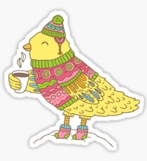 Winter bird Sticker