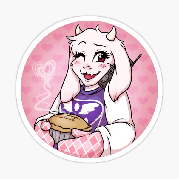 Toriel Sticker By Lovelykouga Redbubble