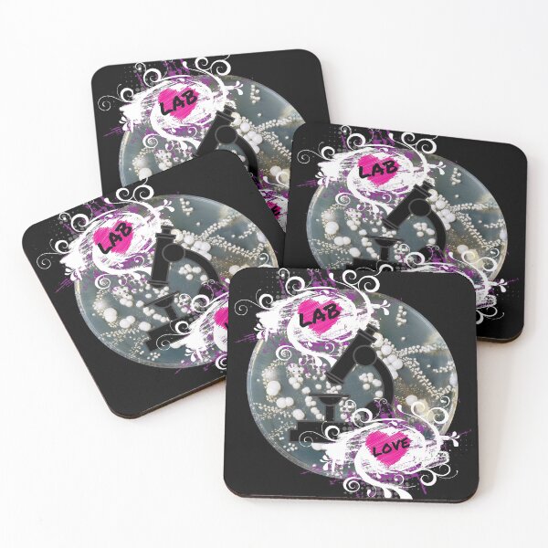Item preview, FLORAL GRUNGE HEART LAB LOVE MICROSCOPE PETRI DISH SUNSET MEDICAL LABORATORY SCIENCE designed and sold by Hippiesole.
