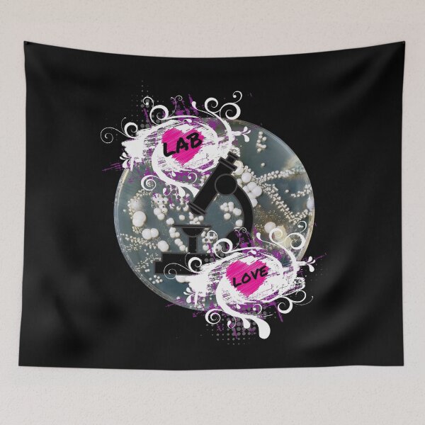 Item preview, FLORAL GRUNGE HEART LAB LOVE MICROSCOPE PETRI DISH SUNSET MEDICAL LABORATORY SCIENCE designed and sold by Hippiesole.
