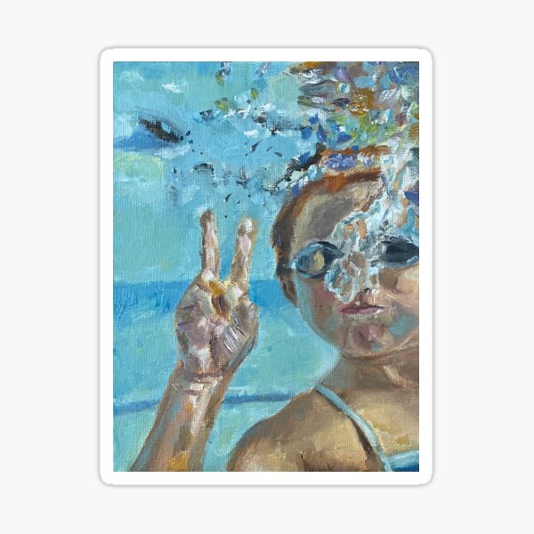 Peace Underwater Sticker