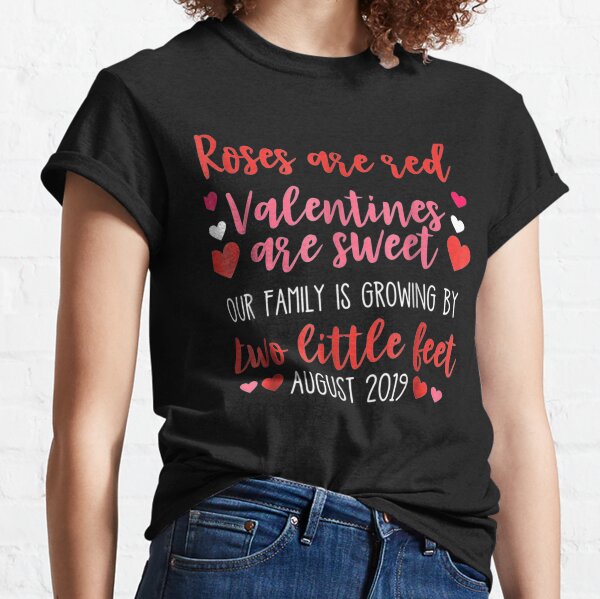 Valentines Pregnancy Announcement T Shirts Redbubble