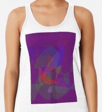 Blaues Horn Racerback Tank Top