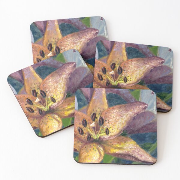 Item preview, Mountain Tiger Lilies Impressionist Oil | Floral designed and sold by Andrew Gaia.