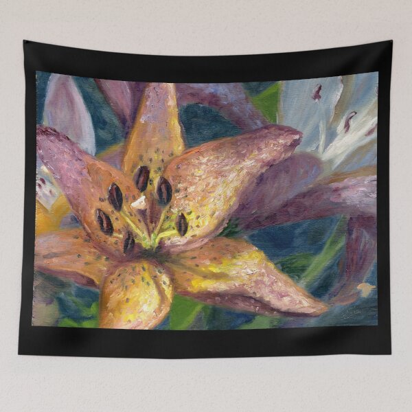 Item preview, Mountain Tiger Lilies Impressionist Oil | Floral designed and sold by Andrew Gaia.