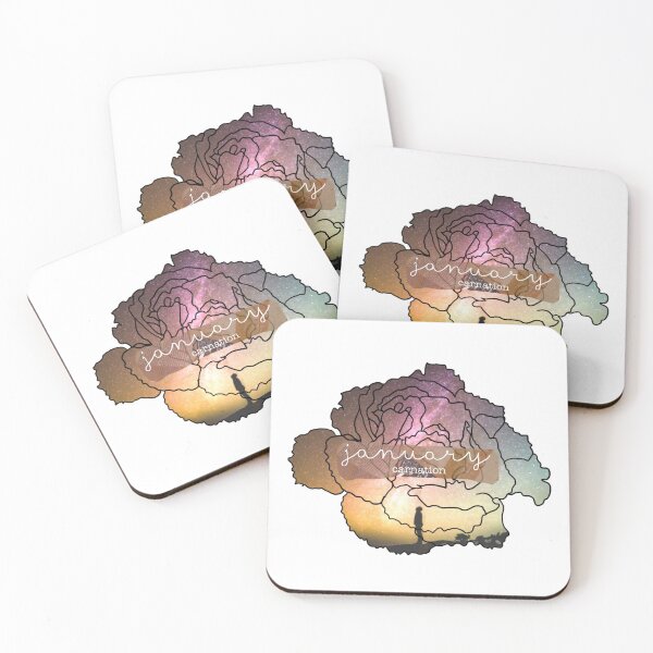 Item preview, January Galaxy Birth Flower designed and sold by CrescentMoonCzr.