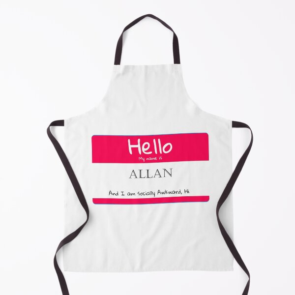 Item preview, My Name is Allan And I Am Socially Awkward designed and sold by IcyTees.