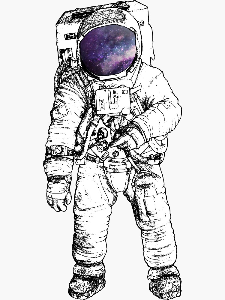 Thumbnail 3 of 3, Sticker, Space designed and sold by Thosa.
