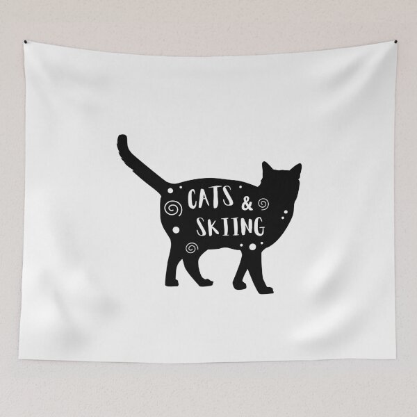 Item preview, Cats & Skiing designed and sold by TheGreenGoat.