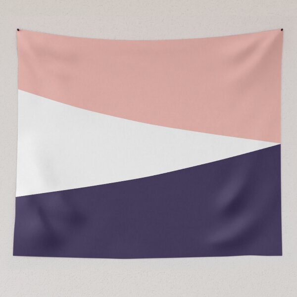 Item preview, BABY PINK, WHITE and NAVY BLUE GEOMETRIC DESIGN PRINT designed and sold by RachelMacht.