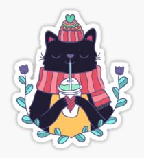 Winter cat Sticker
