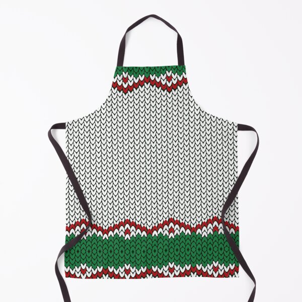 Item preview, Knitted texture for Christmas and New Year pattern in green, red and white colors. designed and sold by MrazTees.