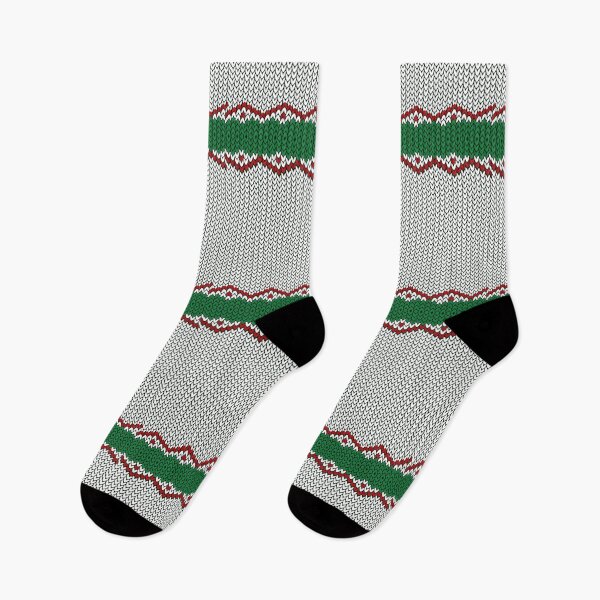 Item preview, Knitted texture for Christmas and New Year pattern in green, red and white colors. designed and sold by MrazTees.