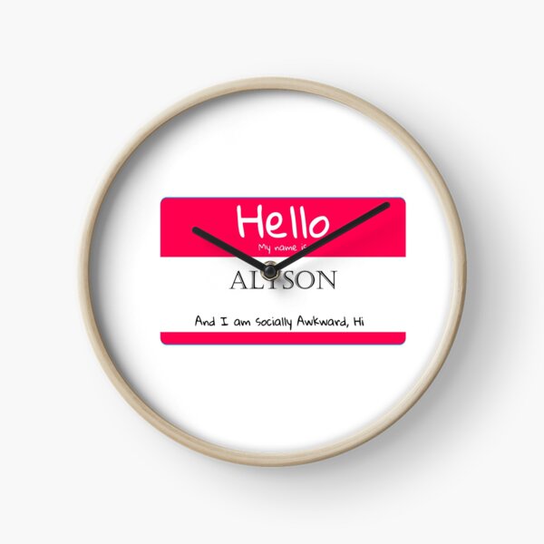 Item preview, My Name is Alyson And I Am Socially Awkward designed and sold by IcyTees.