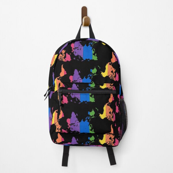 Item preview, Upside Down World Map With LGBTQ Colors designed and sold by yoshra.