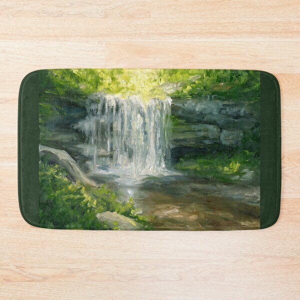 Item preview, Secret Forest Waterfall | Landscape Impressionist designed and sold by Andrew Gaia.