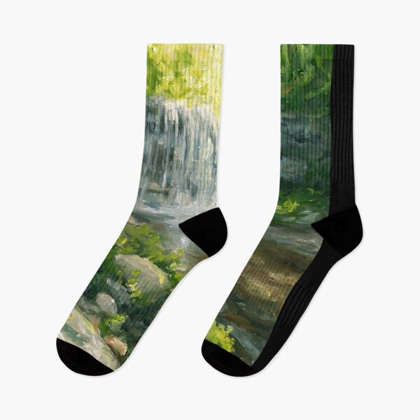 Item preview, Secret Forest Waterfall | Landscape Impressionist designed and sold by Andrew Gaia.