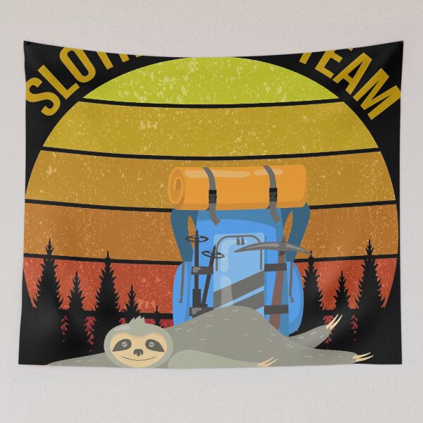 Item preview, Arches Sloth Hiking Team We Will Get There When We Get There designed and sold by WhiteTears.