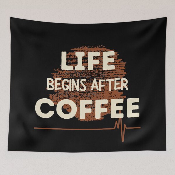 Item preview, Life Begins After Coffee designed and sold by Windmill Wildflowers.