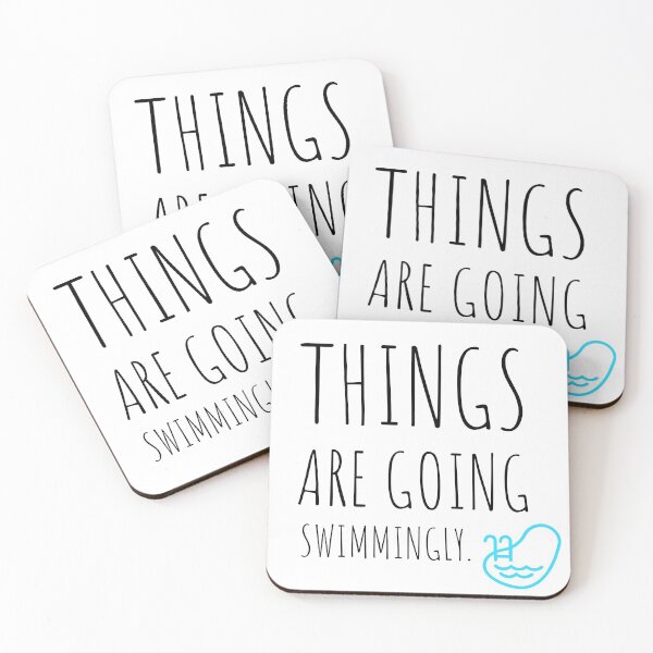 Item preview, THINGS ARE GOING SWIMMINGLY - SWING - COOL - MINIMAL  designed and sold by Tropical Blood.
