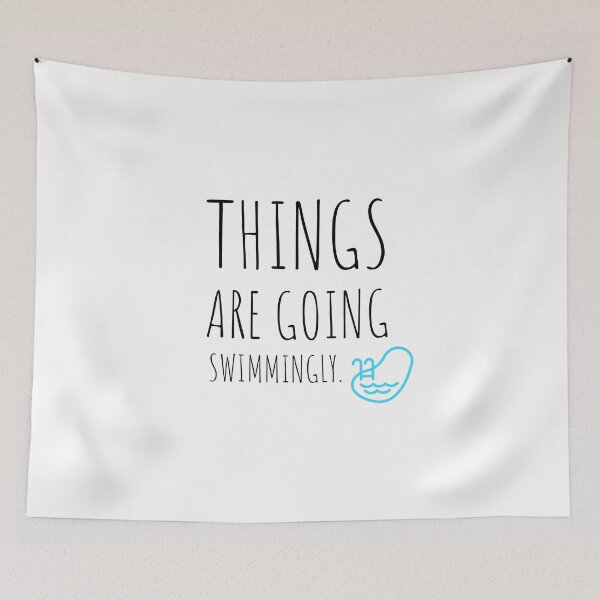 Item preview, THINGS ARE GOING SWIMMINGLY - SWING - COOL - MINIMAL  designed and sold by Tropical Blood.