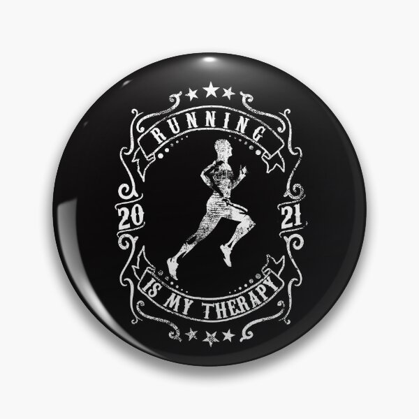 Item preview, Running 2021 Is My Therapy vintage style designed and sold by AJ DESIGN.