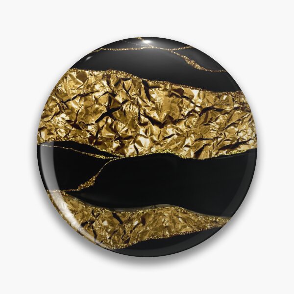 Item preview, Black Faux Marble And Gold Faux Metal Texture  designed and sold by MysticMarble.