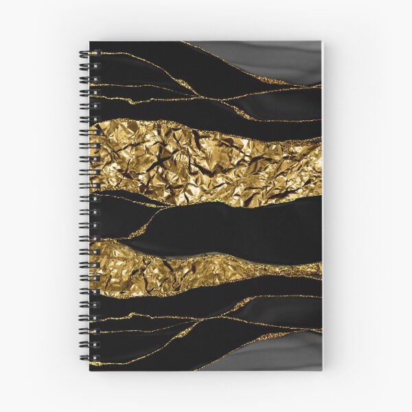 Item preview, Black Faux Marble And Gold Faux Metal Texture  designed and sold by MysticMarble.