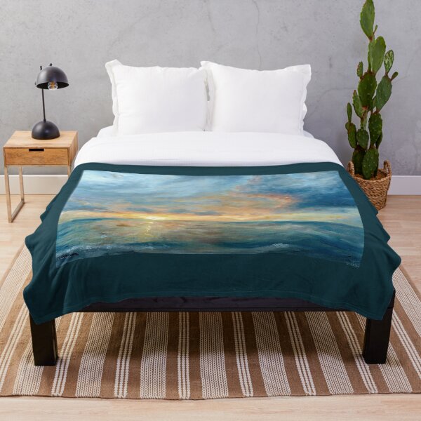 Item preview, Puesta de sol en la playa caribeña | Paisaje impresionista designed and sold by Andrew Gaia.