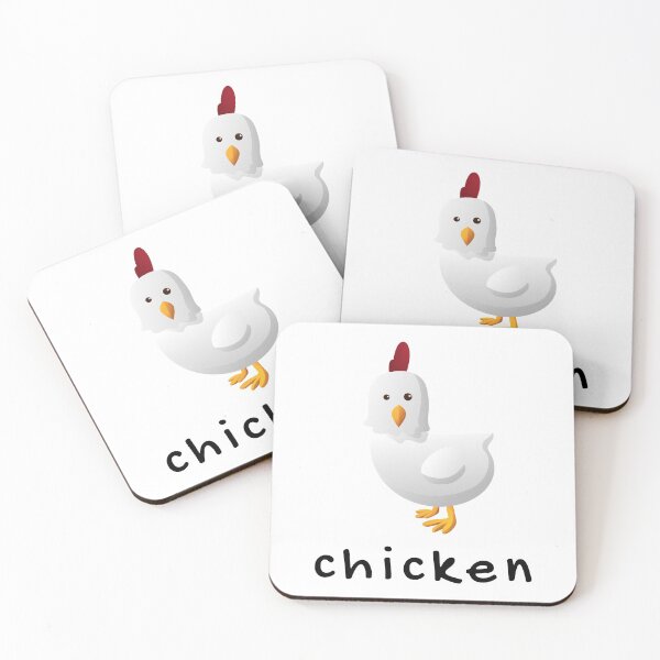 Item preview, Funny, cute, chicken, cartoon, illustration, handwritten, cursive text. designed and sold by JellyBeenzz.