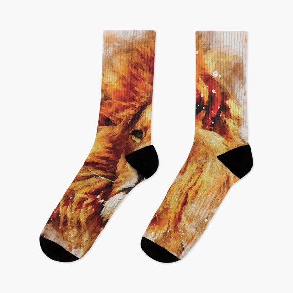 Item preview, Lion watercolour digital portrait designed and sold by Gerald Waters.