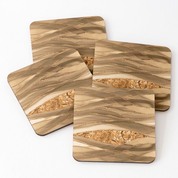 Item preview, Gold Glamour Faux Marble And Agate Landscapes designed and sold by MysticMarble.