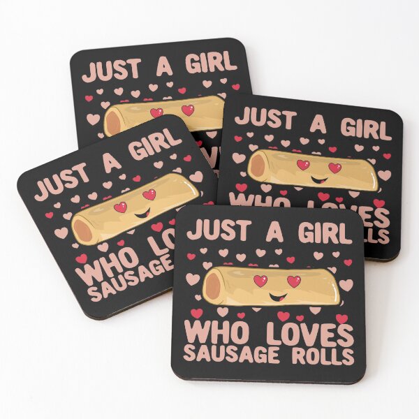 Item preview, Just A Girl Who Loves Sausage Rolls designed and sold by Kawaiindoodle.