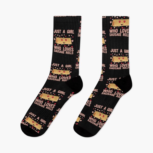 Item preview, Just A Girl Who Loves Sausage Rolls designed and sold by Kawaiindoodle.