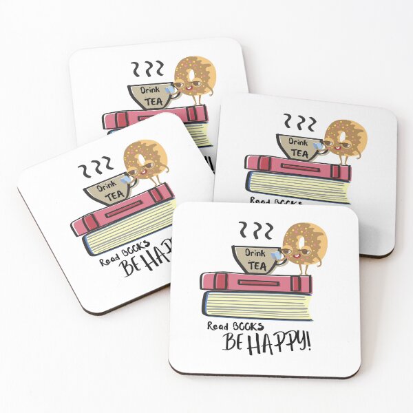 Item preview, DRINK TEA READ BOOKS BE HAPPY designed and sold by Nancyanna.