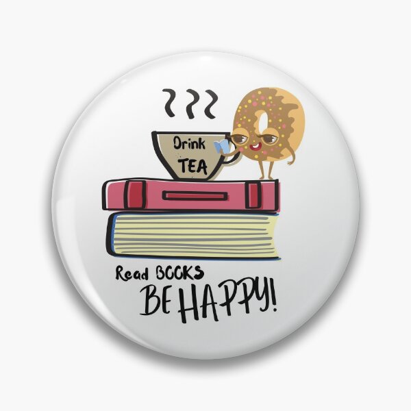 Item preview, DRINK TEA READ BOOKS BE HAPPY designed and sold by Nancyanna.