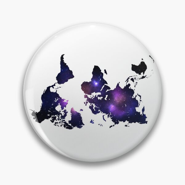 Item preview, Upside Down World Map With Solar System Background designed and sold by yoshra.