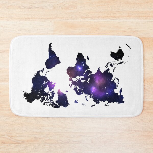Item preview, Upside Down World Map With Solar System Background designed and sold by yoshra.