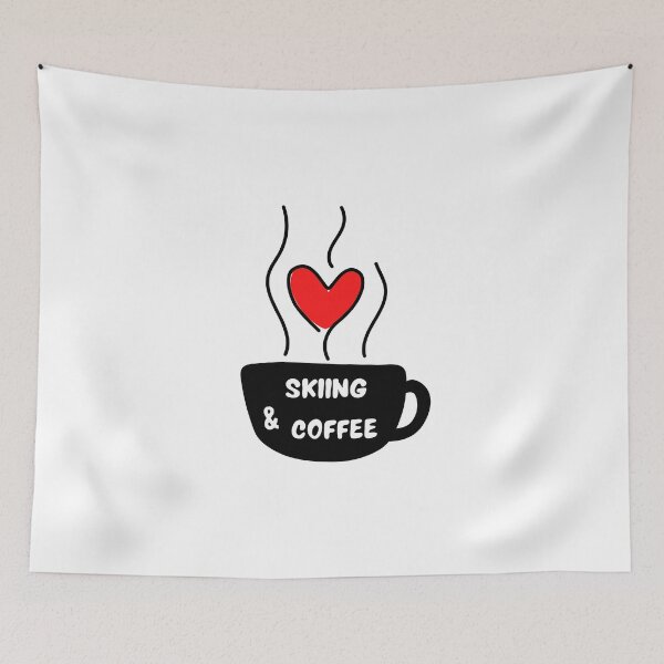 Item preview, Skiing & coffee designed and sold by TheGreenGoat.