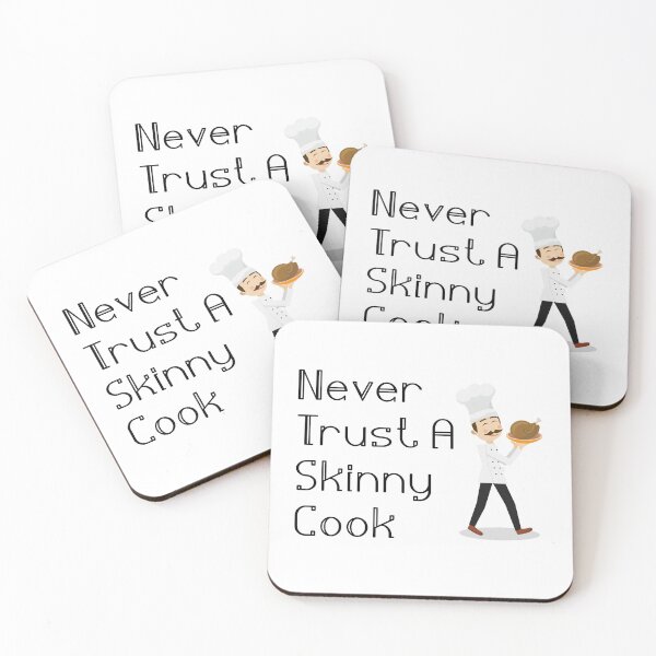 Item preview, Never Trust A Skinny Cook designed and sold by magnetarball.