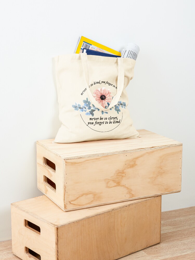 Thumbnail 4 of 5, Tote Bag, marjorie lyrics never be so clever, you forget to be kind designed and sold by lovely-lyrics.
