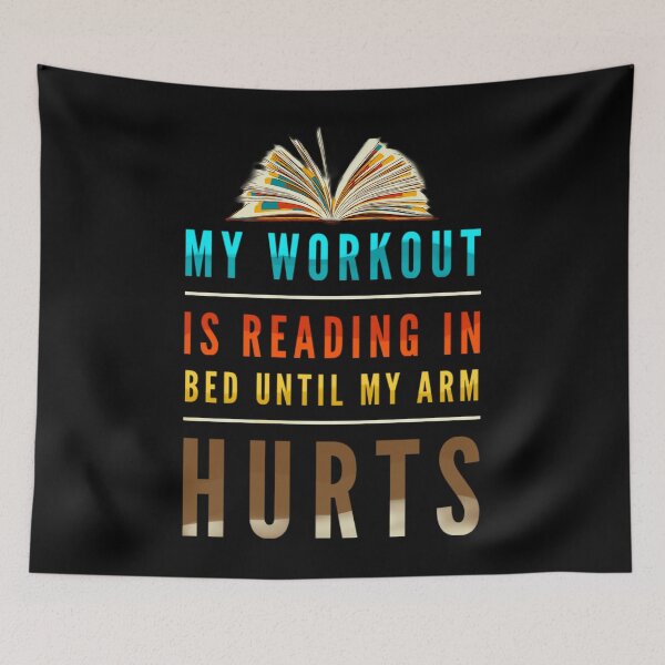 Item preview, My workout is reading bed until my arm hurts designed and sold by mwebba2005.