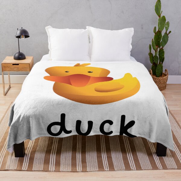Item preview, Funny, cute, yellow, duck, cartoon, illustration, handwritten, cursive text. designed and sold by JellyBeenzz.
