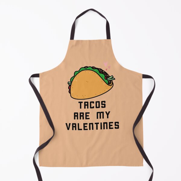 Item preview, Tacos are my valentines - black text designed and sold by CricketDoodles.