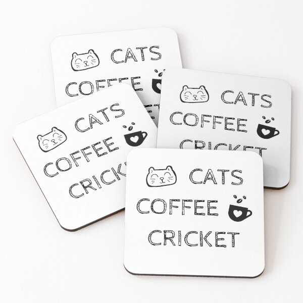 Item preview, Cats. Coffee. Cricket designed and sold by TheGreenGoat.